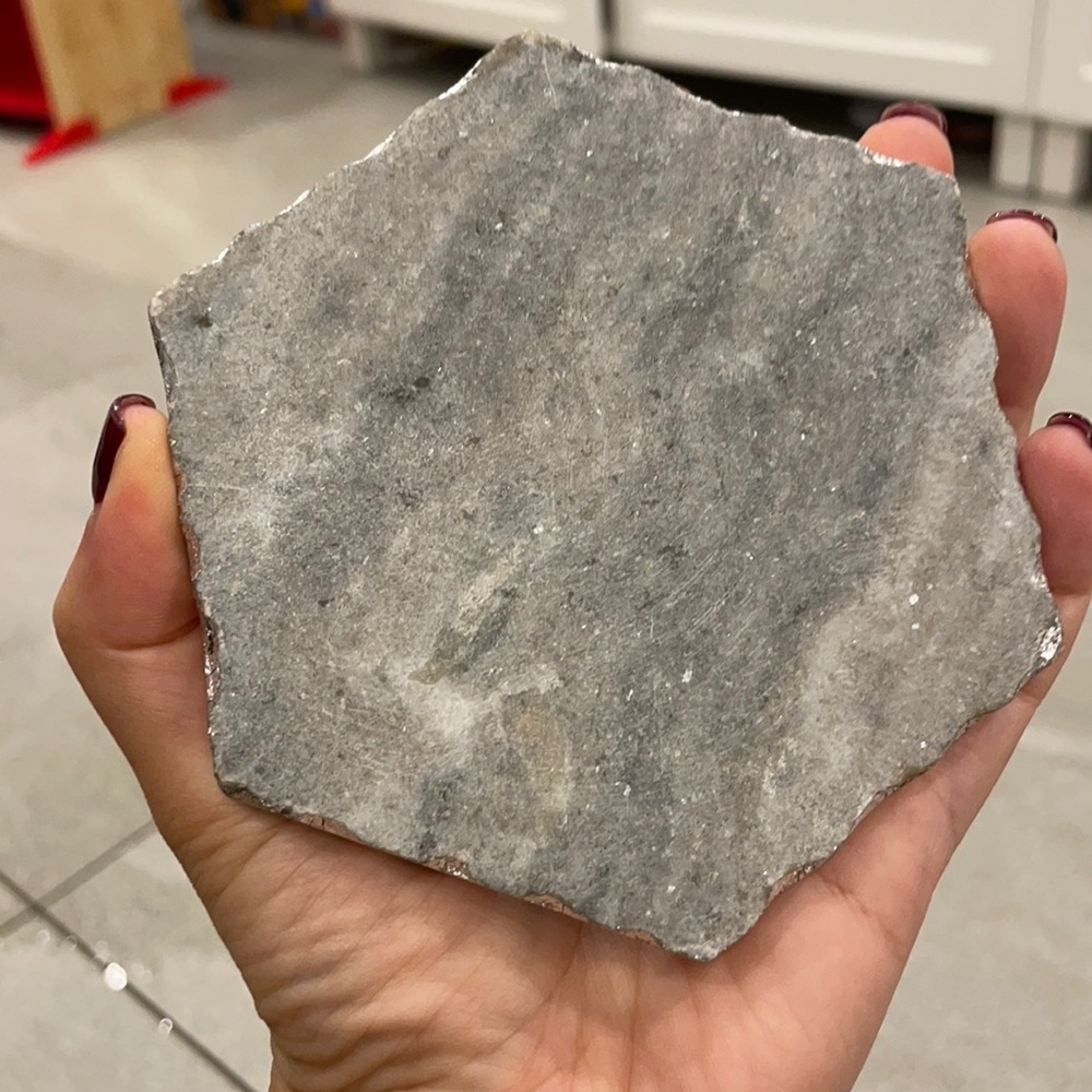 Gray marble coasters